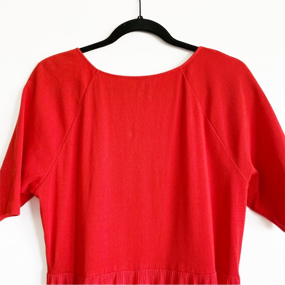 Soft Surroundings Briar Boho Fiery Red Tiered Maxi Dress Large - Picture 8 of 10